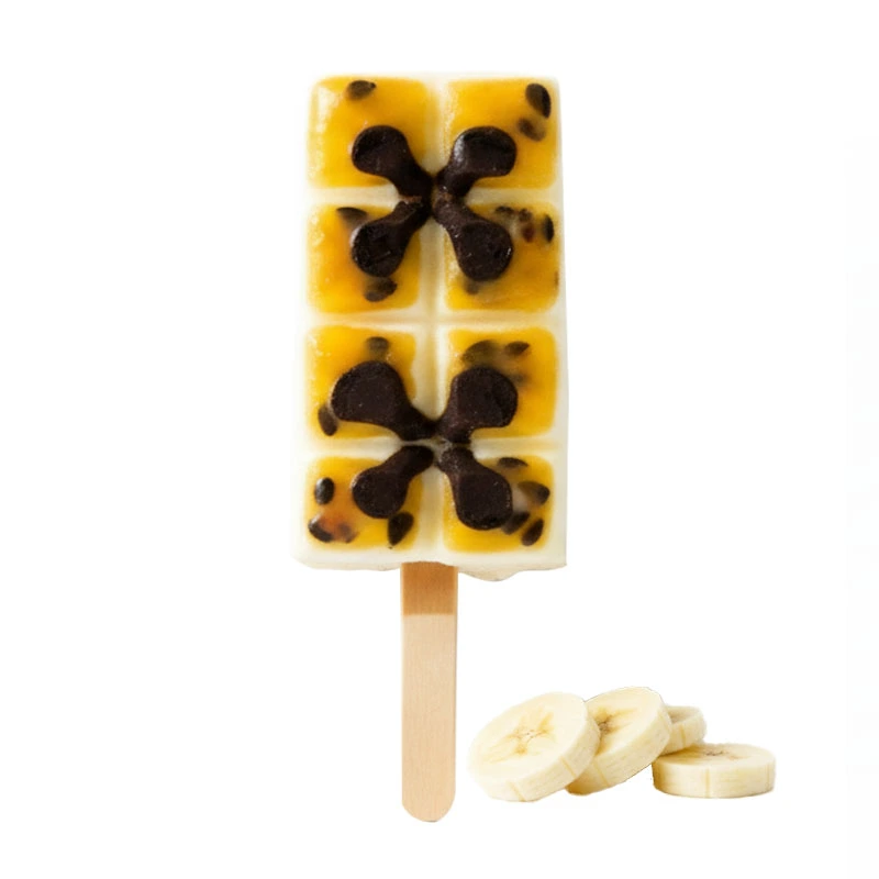 Helado de Banano Maracuyá con Chocolate